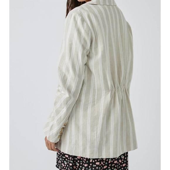 NEW FREE PEOPLE fern blazer in dusty beige - Picture 3 of 3
